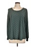 Ann Taylor LOFT 100% Polyester Green Long Sleeve Top Size L - photo 1