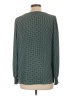 Ann Taylor LOFT 100% Polyester Green Long Sleeve Top Size L - photo 2
