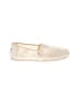 TOMS Metallic Ivory Flats Size 8 - photo 1