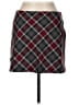 Jaclyn B. Plaid Burgundy Casual Skirt Size 9 - 10 - photo 1