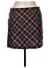 Jaclyn B. Plaid Burgundy Casual Skirt Size 9 - 10 - photo 2