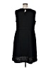 Elle Solid Black Casual Dress Size 1X - photo 2