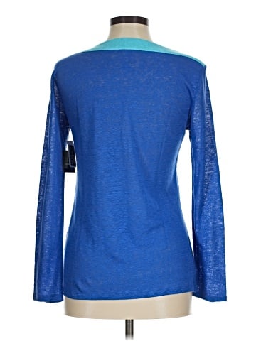 Blue Saks Fifth Avenue Long Sleeve T-Shirt (view 2)