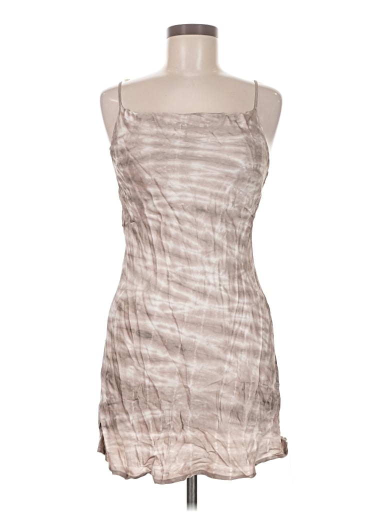 Pre-owned Olivaceous Cocktail Dress In Tan
