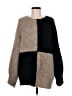 Talula Color Block Brown Pullover Sweater Size L - photo 1