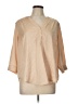 Torrid Tan 3/4 Sleeve Blouse Size Lg Plus (0) - photo 1