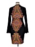 Venus Paisley Black Cocktail Dress Size XL - photo 2