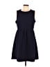 Daisy Fuentes Solid Blue Casual Dress Size L - photo 1