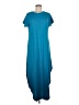 Unbranded Solid Teal Casual Dress Size M - photo 1