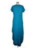Unbranded Solid Teal Casual Dress Size M - photo 2