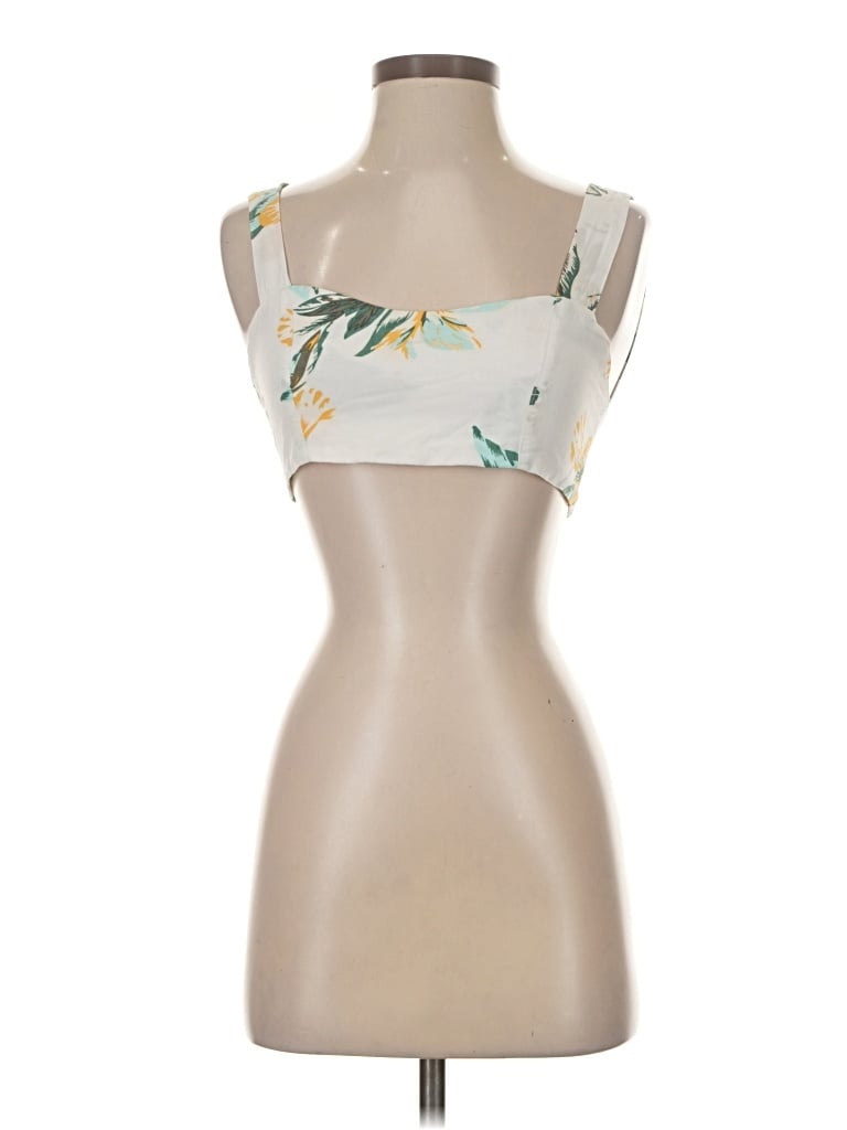 Pre-owned Baltic Born Tank Top Ivory Strapless Neckline Tops
