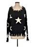 Unbranded 100% Acrylic Stars Black Pullover Sweater Size S - photo 1