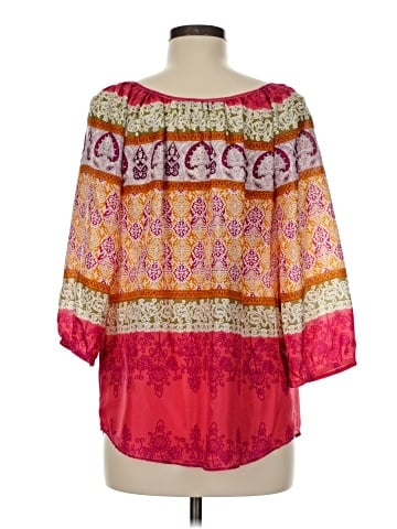 Velvet 3/4 Sleeve Blouse (view 2)