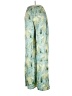 ACOA collection 100% Polyester Floral Green Casual Pants Size S - photo 2