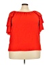 Chenault 100% Polyester Orange Short Sleeve Blouse Size 2X - photo 1