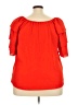 Chenault 100% Polyester Orange Short Sleeve Blouse Size 2X - photo 2