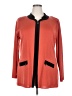 misook 100% Acrylic Orange Cardigan Size 2X - photo 1
