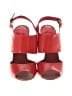 BCBGMAXAZRIA Color Block Red Sandals Size 7 - photo 2