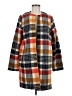 Cynthia Rowley Plaid Orange Coat Size M - photo 1