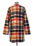 Cynthia Rowley Plaid Orange Coat Size M - photo 2