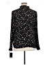Halogen 100% Polyester Stars Black Long Sleeve Blouse Size 1X - photo 2