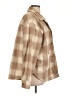 American Eagle Outfitters Plaid Brown Coat Size L - photo 4