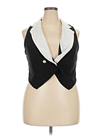 Shein Curve Tuxedo Vest (view 1)
