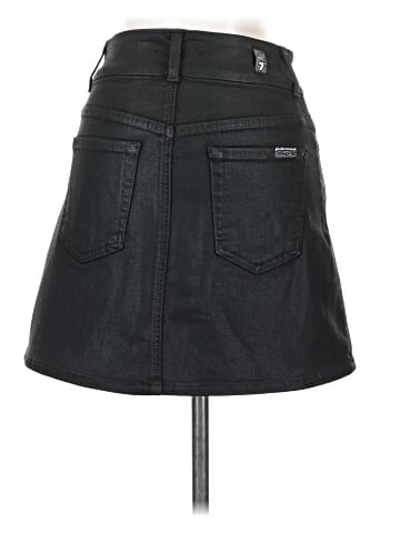 7 For All Mankind Faux Leather Skirt (view 2)