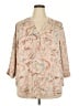 Torrid Paisley Tan 3/4 Sleeve Blouse Size 2X Plus (2) - photo 1