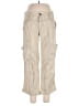 Free People Stripes Ivory Cargo Pants Size 8 - photo 1