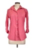 Lands' End Pink 3/4 Sleeve Button-Down Shirt Size 10 - photo 1
