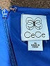 CeCe 100% Polyester Solid Blue Casual Dress Size 14 - photo 7