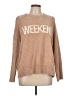 Cynthia Rowley TJX 100% Polyester Tweed Tan Pullover Sweater Size L - photo 1