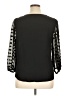 NY Collection 100% Polyester Black 3/4 Sleeve Blouse Size XL (petite) - photo 2