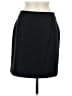 DressBarn 100% Polyester Solid Black Casual Skirt Size 8 - photo 1