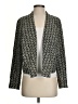 Feathers 100% Polyester Print Gold Blazer Size S - photo 1