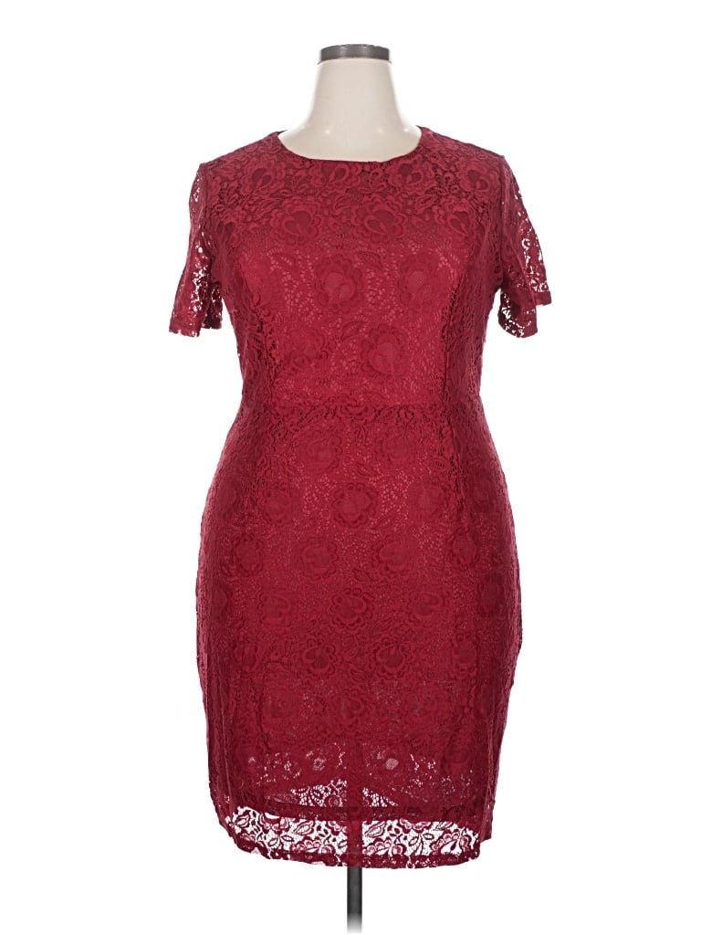 Pre-owned Zeagoo Cocktail Dress In Burgundy