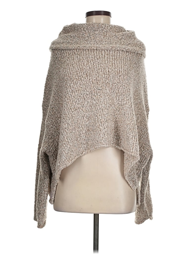 Pre-owned Free People Poncho In Tan