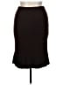 St. John Collection Solid Black Brown Formal Skirt Size 14 - photo 1