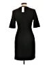 Unbranded Solid Black Casual Dress Size L - photo 2