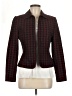 Tahari by ASL Houndstooth Burgundy Blazer Size 6 - photo 1