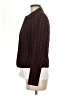 Tahari by ASL Houndstooth Burgundy Blazer Size 6 - photo 5