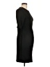 Unbranded Solid Black Casual Dress Size L - photo 4