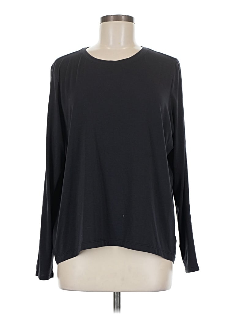 Pre-owned Athleta Long Sleeve T-shirt In Black