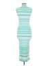 Unbranded Stripes Teal Casual Dress Size M - photo 2