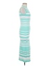 Unbranded Stripes Teal Casual Dress Size M - photo 4
