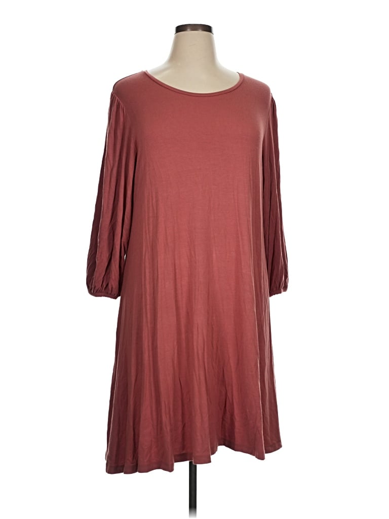 Pre-owned C Established 1946 Casual Dress In Burgundy