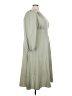 Unbranded Solid Green Casual Dress Size 3X - photo 4