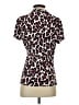 DKNY Animal Print Pink Short Sleeve Blouse Size S - photo 2