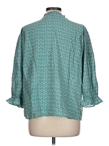 Ann Taylor LOFT Outlet 3/4 Sleeve Button-Down Shirt (view 2)